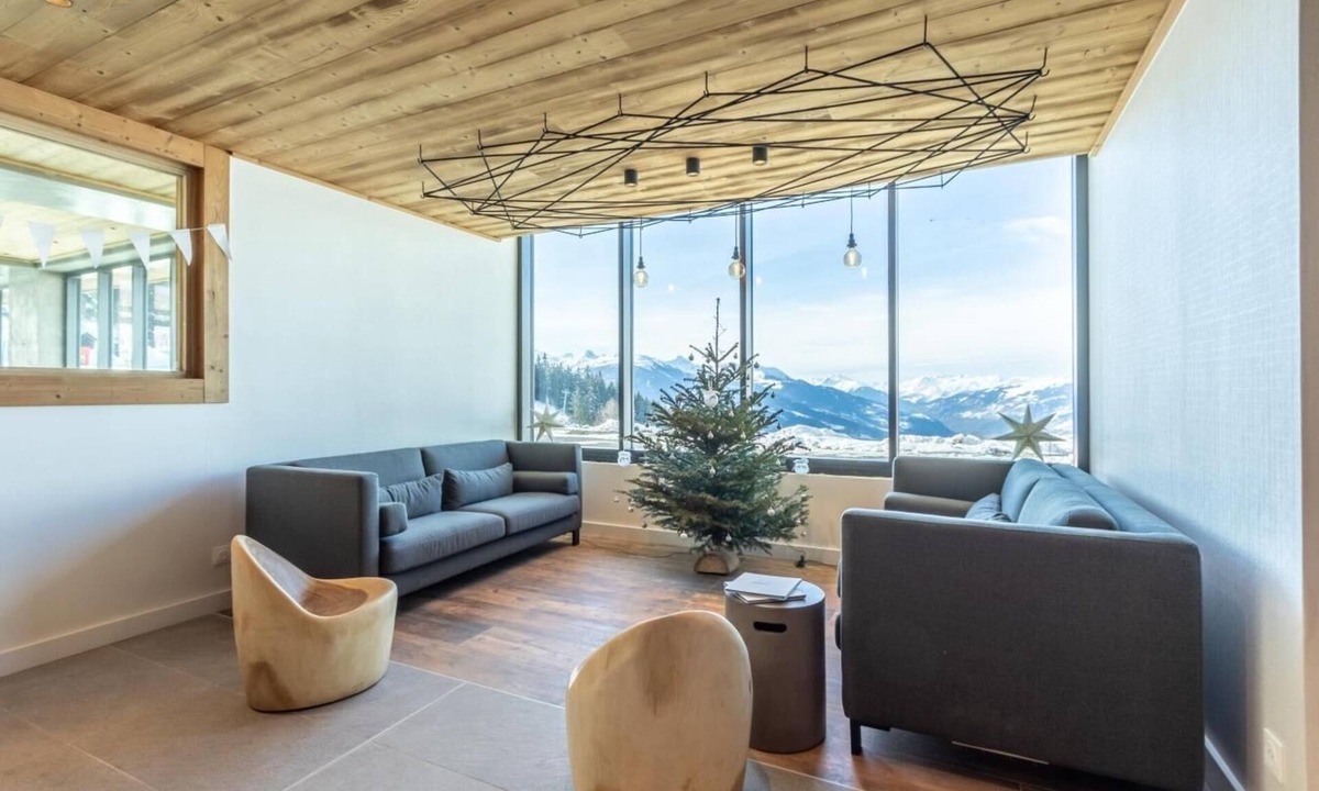 Arc-1600 Apartment | 1st floor, view ski slopes, fitness, swimming pool, sauna, hammam, terrace, ski locker, 90m²