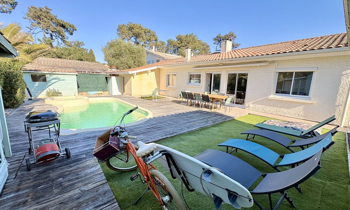 Biscarrosse Plage Villa | Agréable Villa avec piscine pour 10 personnes à Biscarrosse Plage (241)