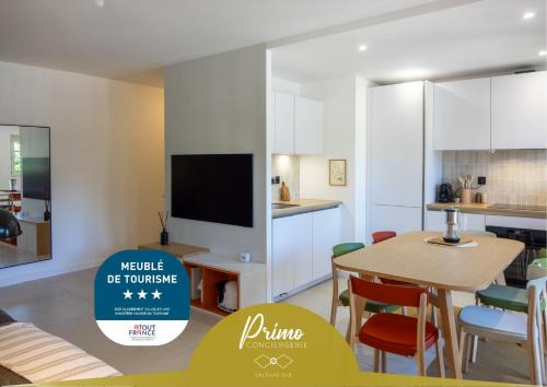 Orleans Apartment | Appartement Design classé 3 étoiles avec Terrasse & Parking Privé - Hyper Centre Orléans