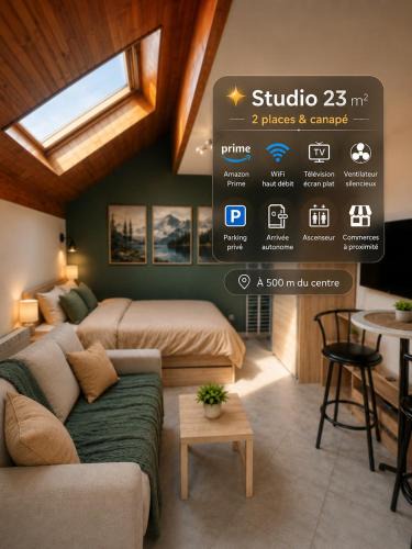 Gilly-sur-Isere Apartment | Cozy studio Albertville parking gratuit