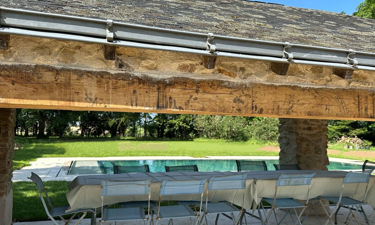 Saint-Denis-d'Anjou House | Estate for rent: 3 houses, sleeps 18, pool, woods, pond