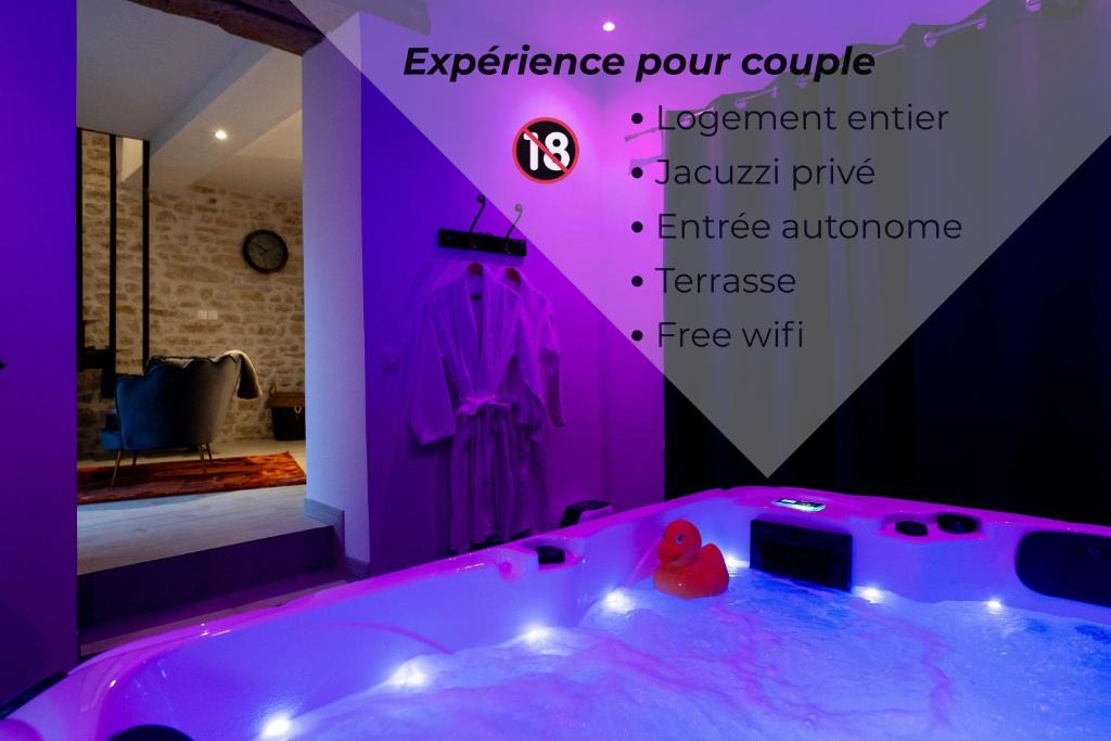 Chateau-Landon House | Jacuzzi privé Love Room Entre Nemours et Montargis