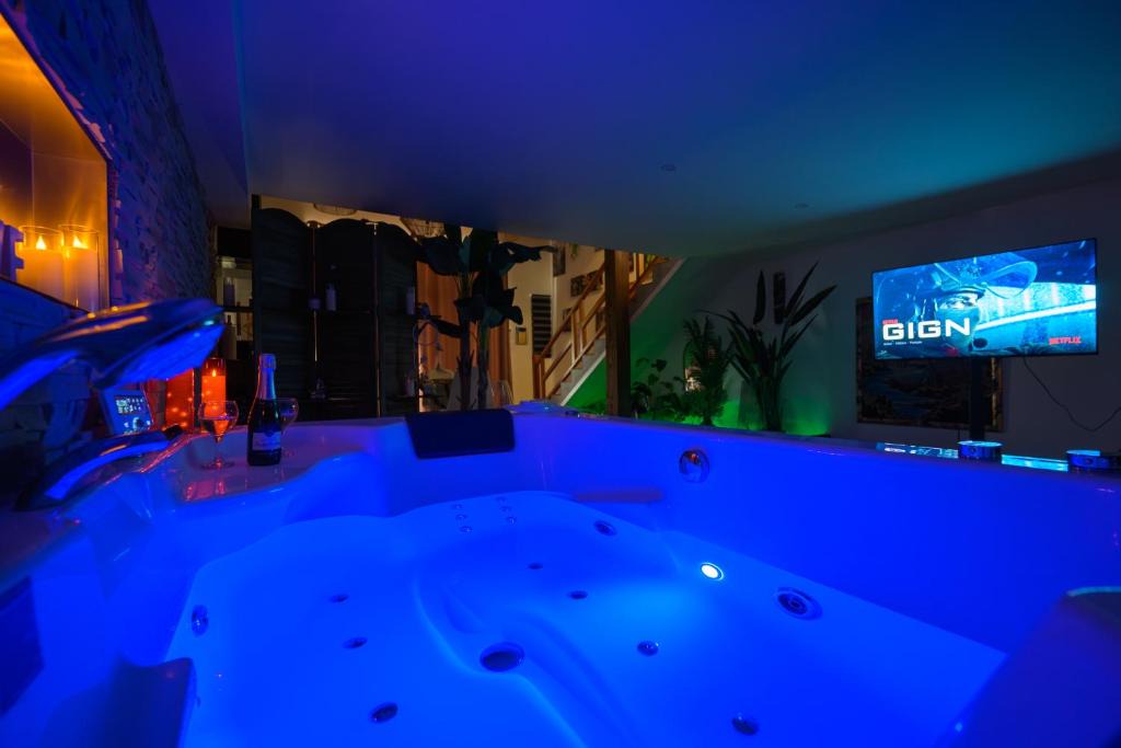 Saint-Nicolas-de-la-Grave House | Nid d amour IndoneZen Balneo & table de massage
