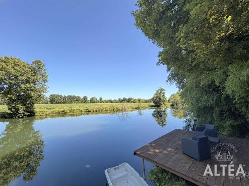 Bonnes Villa | Private riverside villa with garden sleeps 8