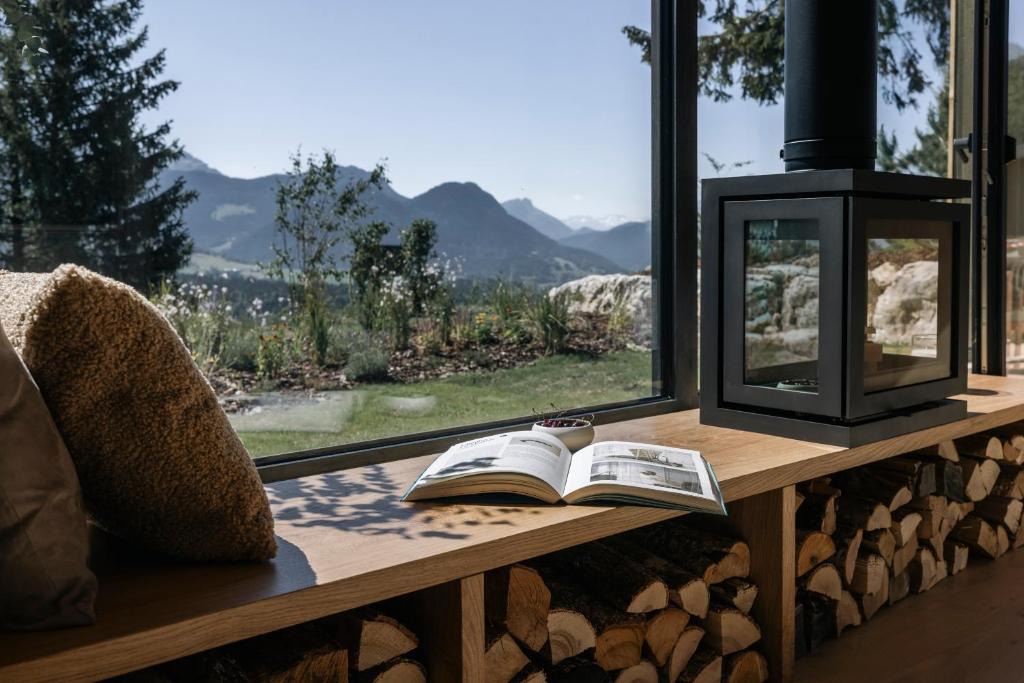 Leschaux Cabin | Unik Lodges Annecy - Le Zénith - Vue sommets avec sauna privé