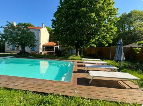 Lormont Villa | Villa 8 pers avec piscine chauffée - Bordeaux 10 min