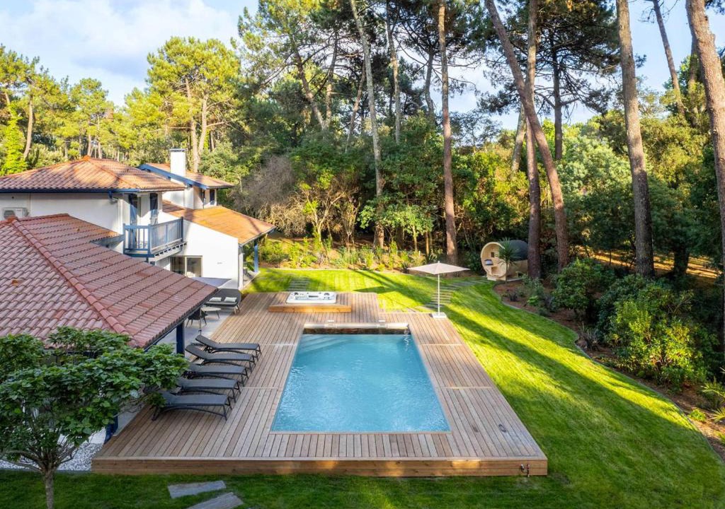 Soorts-Hossegor Villa | Villa de luxe avec piscine chauffée, jacuzzi, sauna au cœur de la forêt des Landes - FR-1-791-24