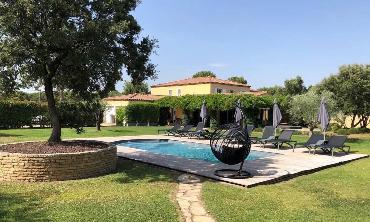 Lambesc Villa | Villa Oasis, Piscine Jacuzzi Hammam