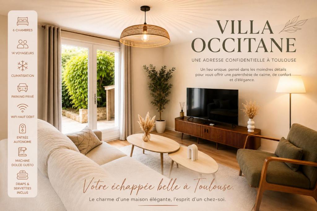 Mirail - Universite House | Villa Occitane - Elegant 6 Bedroom House with Garden