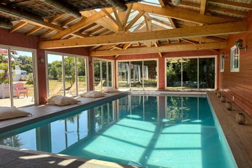 Landevieille Villa | Villa Sylvia Indoor Pool Spa Billiards Sleeps 14 Near Ocean