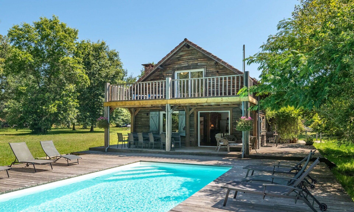 Saint-Julien-en-Born House | Wonderful private villa for 12 guests with A/C, private pool, WIFI, terrace and pets allowed
