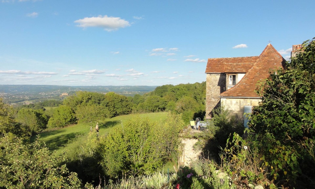Loubressac House | Writer Retreat, Tranquil Stone Farmhouse, Views, Ancient Barns, Rose Garden