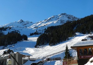 100m from ski slopes, view valley/ski slopes, parking, tv, ski locker, 18m², Les 7 Laux