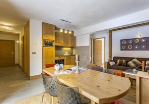 150m from resort center, fitness, swimming pool, sauna, hammam, balcony, tv, 58m², Tignes