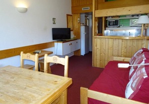 50m from resort center, 16th floor, view resort, tv, 29m², Les Arcs