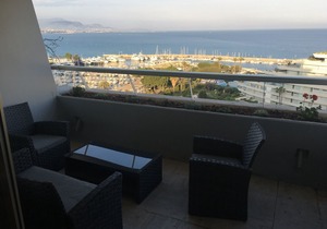 Marina Baie des Anges 2 rooms 10th floor (WIFI - Parking)