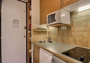Studio 3 pers., slope view, ski-in/ski-out, balcony