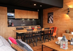 Wifi, resort center, fitness, swimming pool, sauna, hammam, parking, tv, ski locker, 36-40m²