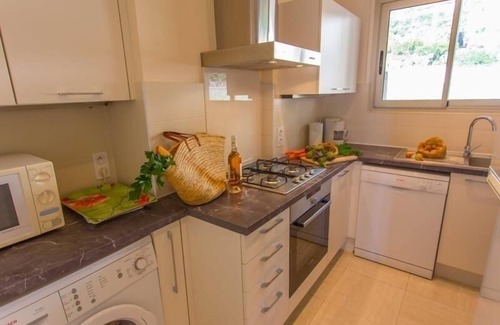 Menton Apartment | Seaside 2BR Apartment with Terrace, Pool & Garage in Menton