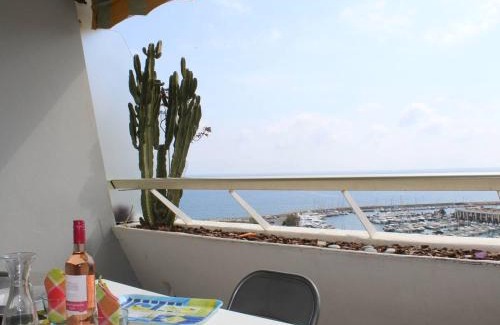 Villeneuve Loubet Beach Apartment | Studio cosy climatisé avec vue mer - 4 couchages, Villeneuve-Loubet Plage - FR-1-252A-17