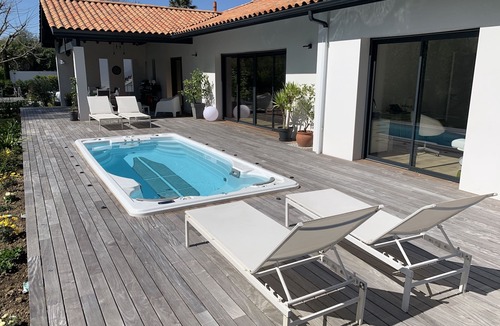 Anglet Villa | 200m2-MODERN villa with pool-spa, wooded park, 5mn from Biarritz center and beach