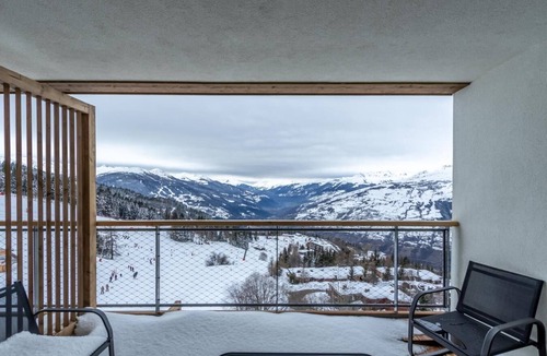 Arc-1600 Apartment | 5th floor, fitness, swimming pool, sauna, hammam, terrace, ski locker, 70m², Les Arcs