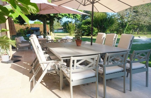 Soustons Villa | Air-conditioned villa with heated pool and Jacuzzi