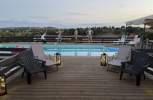Lavardac House | Amazing views, private pool, only 8 mins walk to town with local amenities.