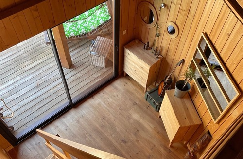 Andernos-les-Bains Villa | AUTHENTIC AIR CONDITIONED WOOD HOUSE WITH POOL AND LARGE TERRACE