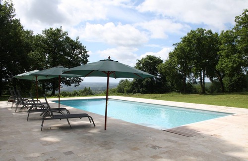Domme Villa | Beautiful villa with georgeous view, AC, heated pool & tennis court