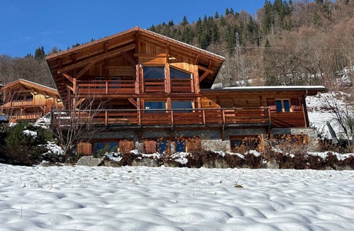 Sallanches Ski Chalet | Chalet Facing Mont-Blanc: Breathtaking Mountain Views, Near Megève