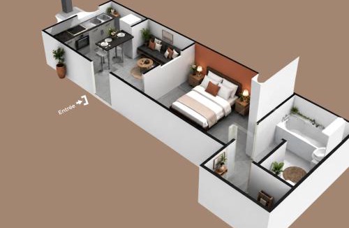 Champ de Foire Apartment | Chamotte Hyper Centre WIFI Cosy