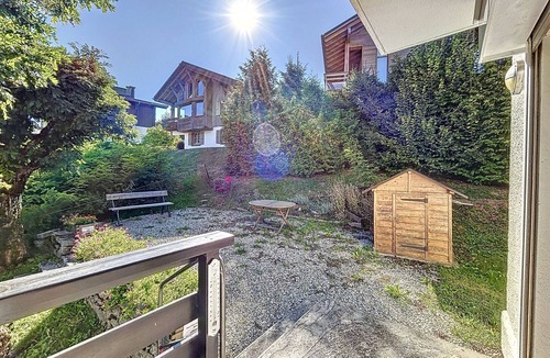 Combloux Apartment | Charming Central Apartment with Garden Access in Combloux