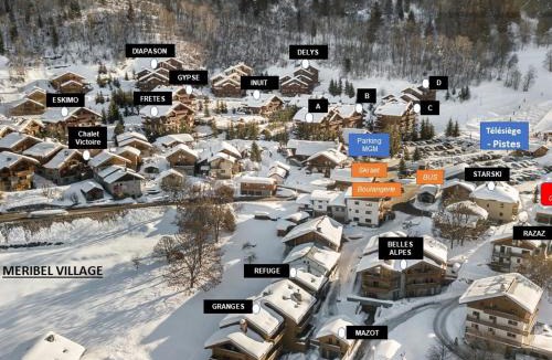 Meribel Village Apartment | Duplex moderne proche des pistes avec parking - FR-1-566-42