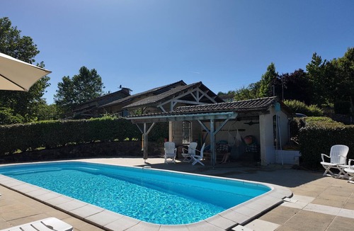 Roussines House | Holiday Home 'Domaine De Bellac - La Belle Vue' with Shared Pool, Private Terrace & Wi-Fi