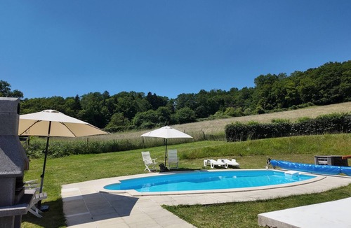 Roussines House | Holiday Home 'Domaine De Bellac - Le Triangle' with Private Pool, Terrace & Wi-Fi