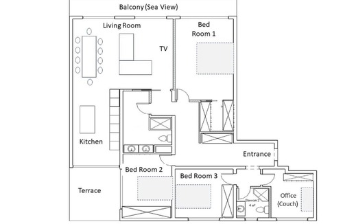 Villefranche-sur-Mer Apartment | JARDINS DE VILLEFRANCHE AP4181 BY RIVIERA HOLIDAY