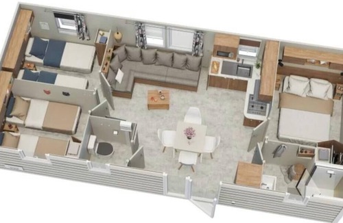 Hostens House | Jerry" mobile home in the heart of the pony club