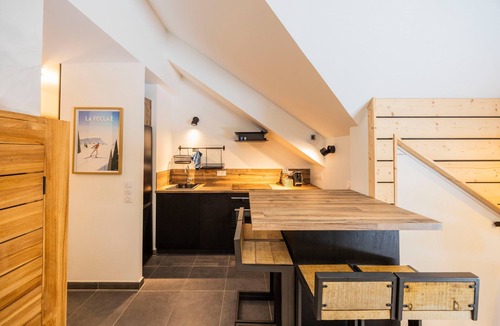 La Feclaz Apartment | “L’aubier des Bauges” Apartment: Mountain View, Private Terrace, Wi-Fi