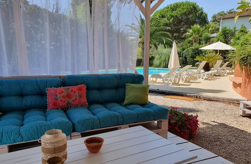Sainte-Maxime Villa | La villa Siloé secure heated pool, green tranquility (sea 800 meters)