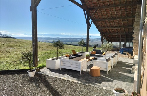Saint-Justin Other | Loft 4 p, Marciac exceptional view of the Pyrenees, swimming pool, no pets