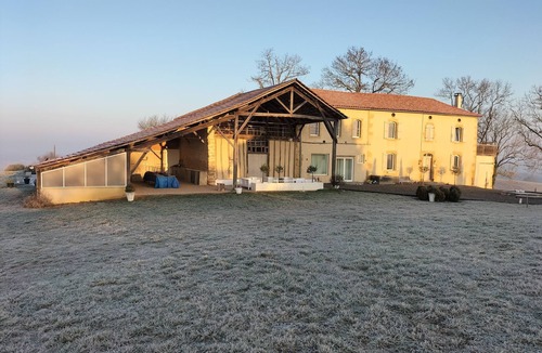 Saint-Justin Other | Loft 4 p, Marciac exceptional view of the Pyrenees, swimming pool, no pets