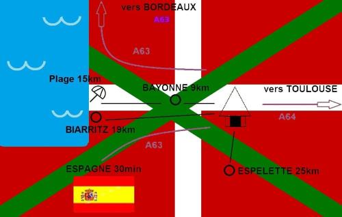 Lahonce Apartment | Logement paisible océan & montagne au Pays Basque