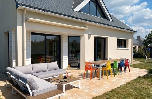 Mesquer House | Maison 10min à Pied de la Plage Lanséria - 10 Pers - Grand Jardin au Calme