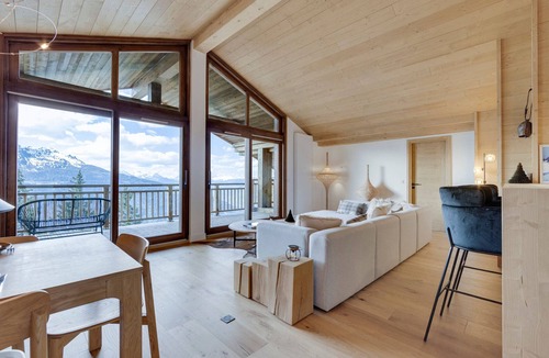 La Rosiere Apartment | New rooftop with south balcony, parking and wifi