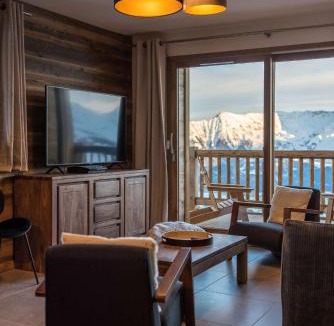 La Toussuire Apartment | ODYSSEE A201 Vaste appartement en vieux bois sur les pistes, vue panoramique