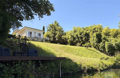 Bonnes Villa | Private riverside villa with garden sleeps 8