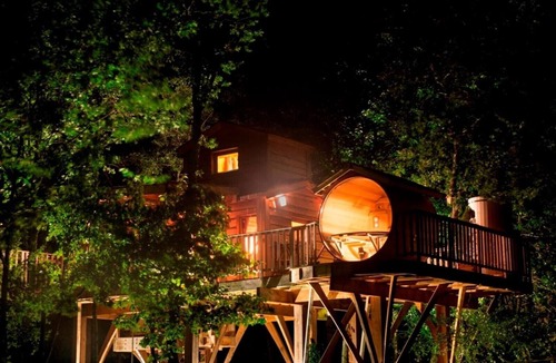 Seyches Cabin | Treehouse with Private Spa - Bois des Nauzes