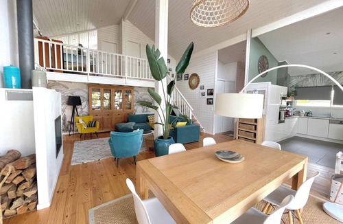 Ares Villa | Villa Blanche, pine forest view with heated pool near Bassin and Ocean