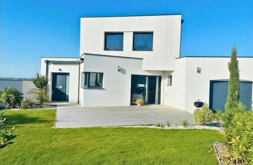 Etaules Villa | Villa d'architecte neuve 8 pers, 4 ch, jardin clos, terrasse, pétanque